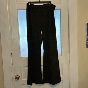 Wild Fable Women’s Dark Grey Ribbed Wide Leg Flare Casual Pants Size XL